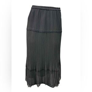 Dorman Chic Pleated Midi Skirt Size M